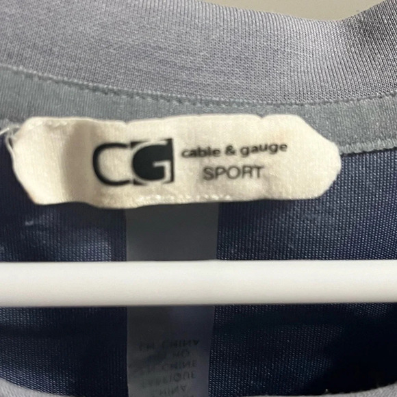 CABLE & GUAGE SPORT Gray Dress with Side Tie, Small - Picture 7 of 8